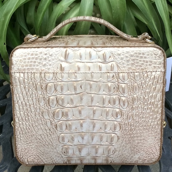 Brahmin Womens Leather Handbag  Tan Size-9" x 8" x 3". - Picture 8 of 9